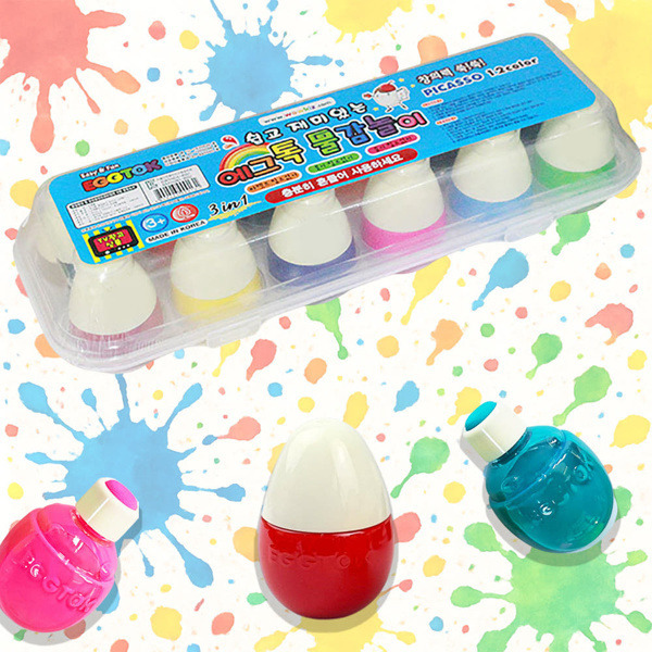 [본사] 에그톡 피카소 12칼라 미술놀이세트