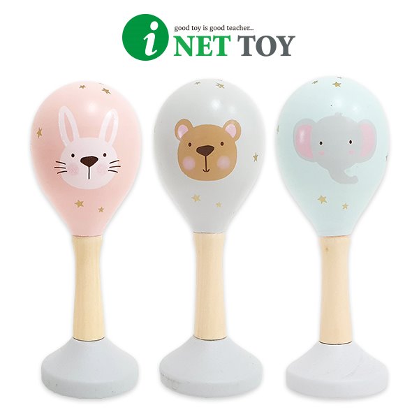  [본사] 아이넷뮤직 스탠드 애니멀 우든마라카스