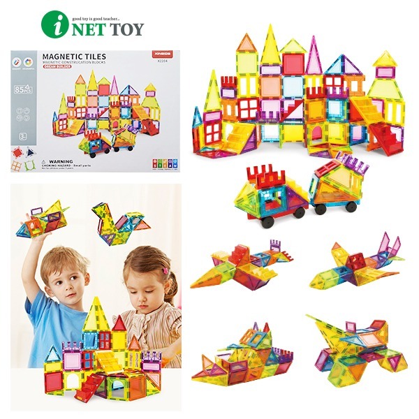 [교통기관 모음전] [본사] 아이넷 교통 자석타일블럭 85pcs