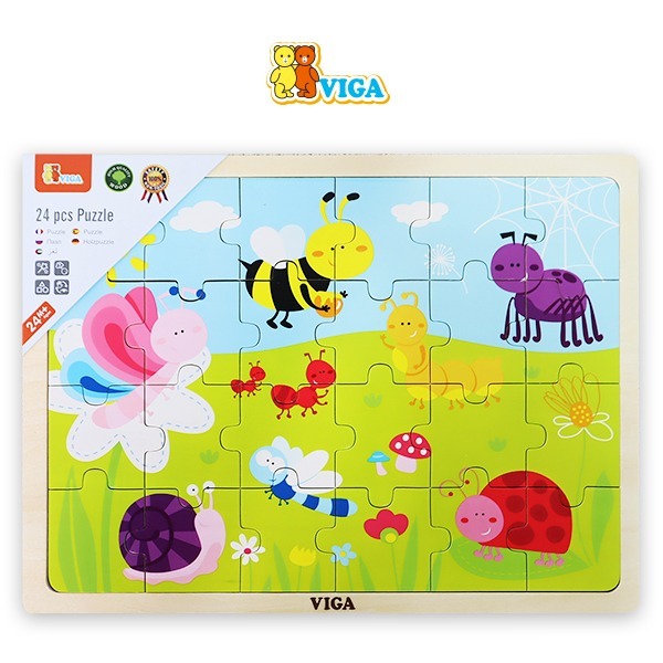  [본사] VIGA 24피스퍼즐 곤충