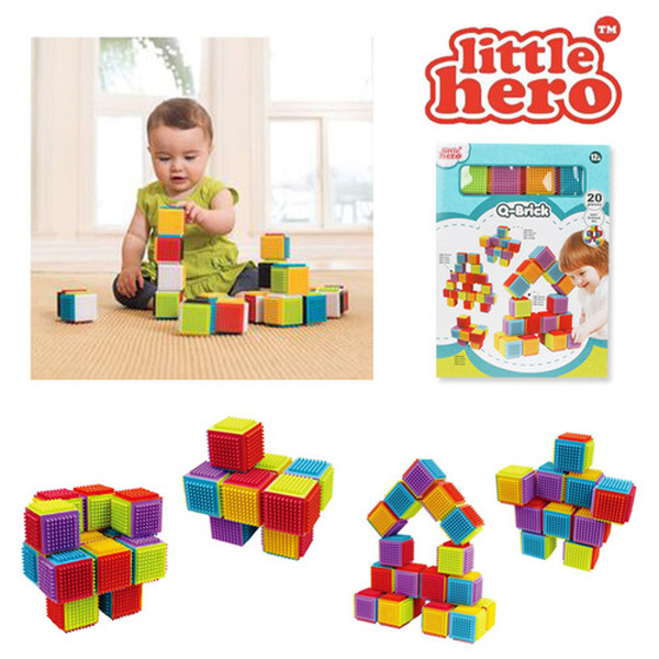 [본사] 리틀히어로 Q 브릭블럭 20p
