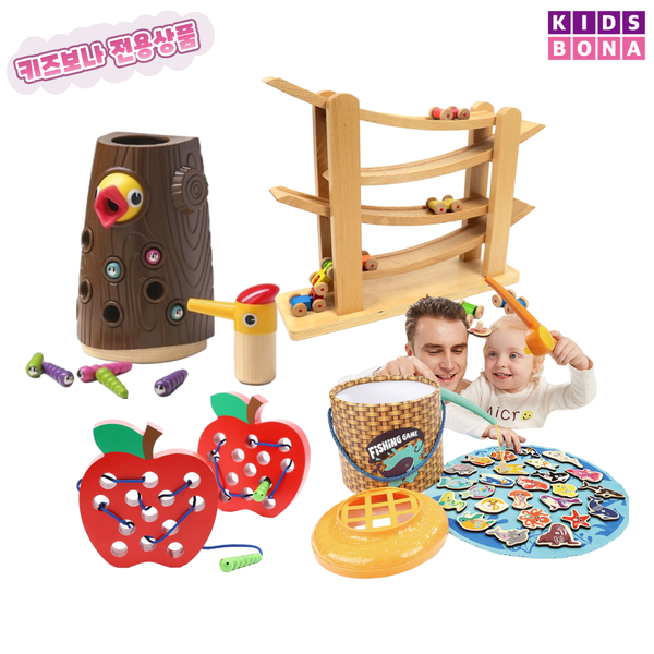 [본사] 키즈보나 유아 소근육 발달놀이 4종 세트