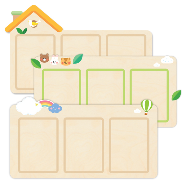 [본사] 퍼니크 A4꽂이 3구게시판