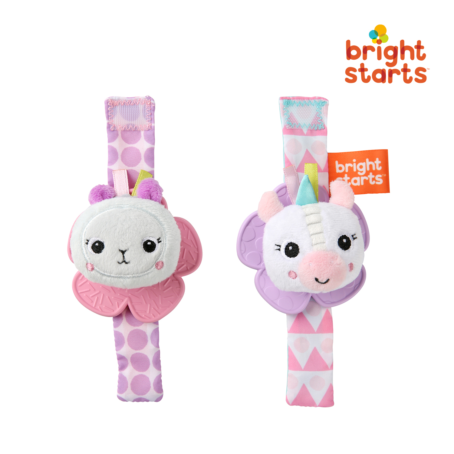 [본사] 브라이트스타트 손목자연 딸랑이 핑크