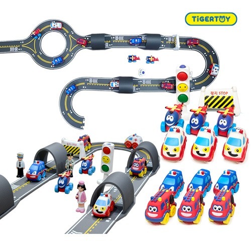 [우리동네 함께 모음전] [본사] 타이거토이 소프트 명품차세트 A형 + 터널도로길 24p