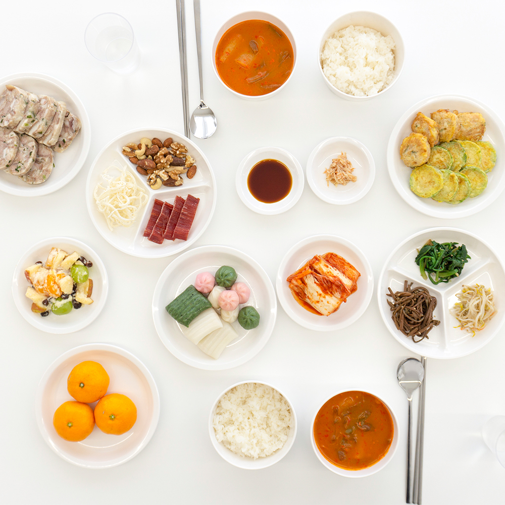 멜라민 다회용기 국산 다회용 식기세트 관공서 장례식장 장례용품