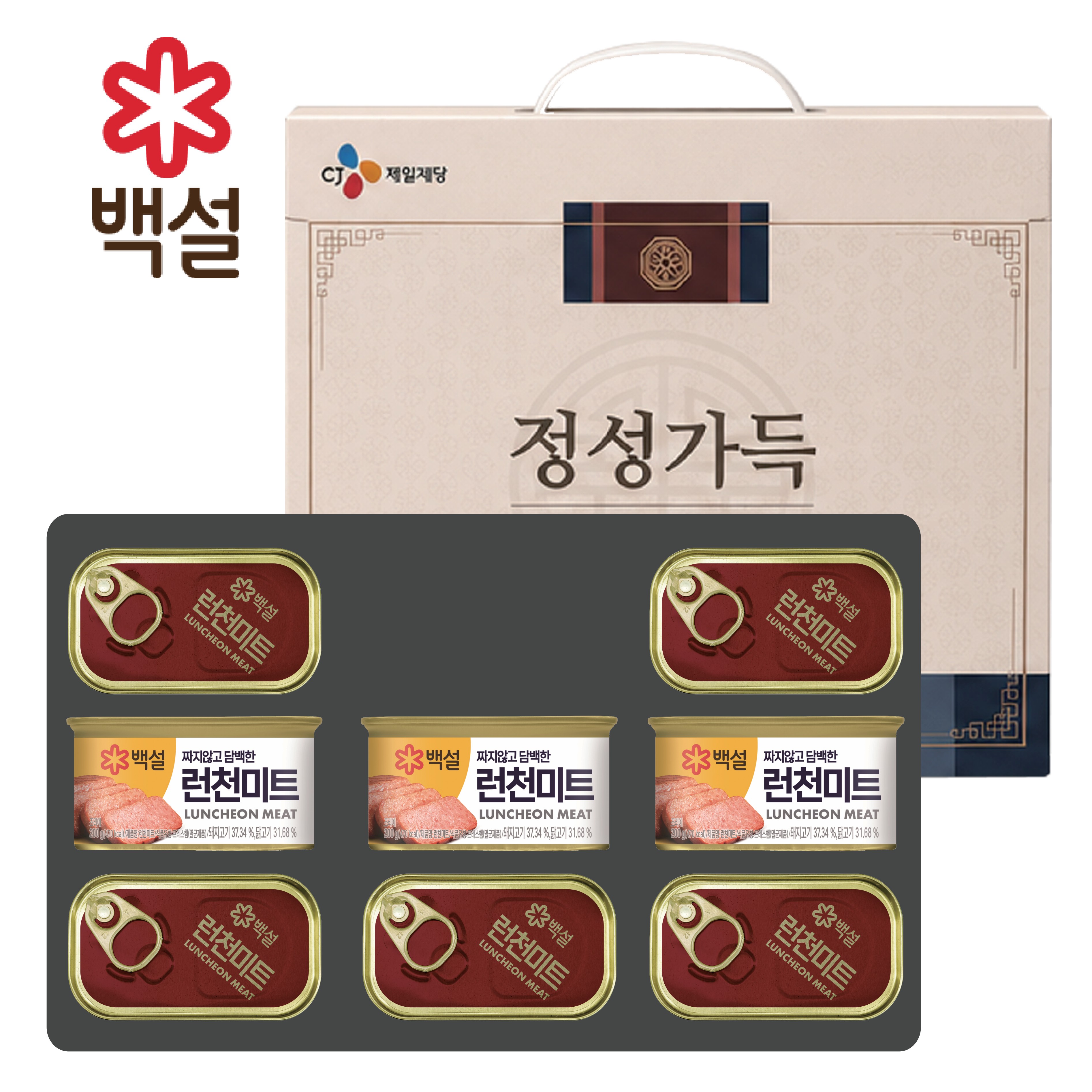 [CJ] 정성가득 스페셜 런천2호 (런천120g*5, 런천200g*3)