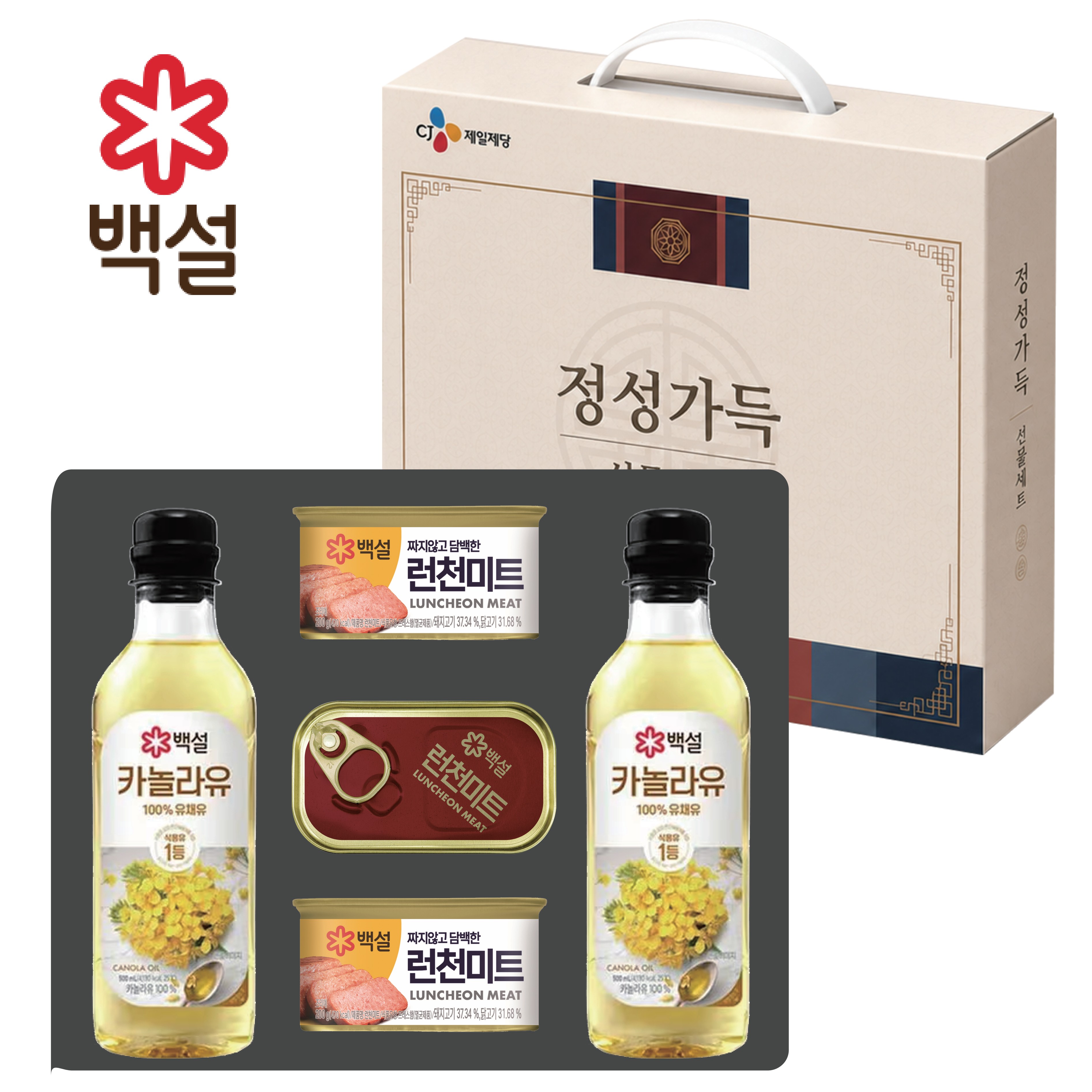 [CJ] 정성가득 오일복합 3호(카2,런천120g1개, 런천200g2개)
