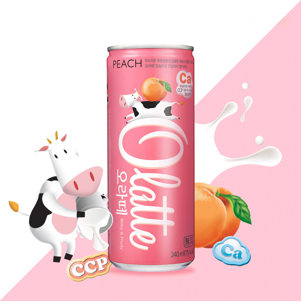 [동아오츠카] 오라떼 피치 240ml 캔 30입 1박스