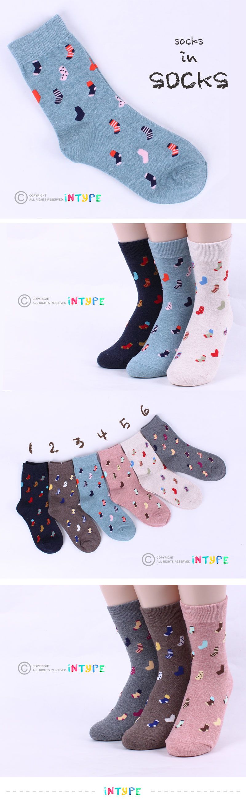 0Free gift Event [5+1 / 10+2 / 20+4 ] Korean Best selling socks updated ...