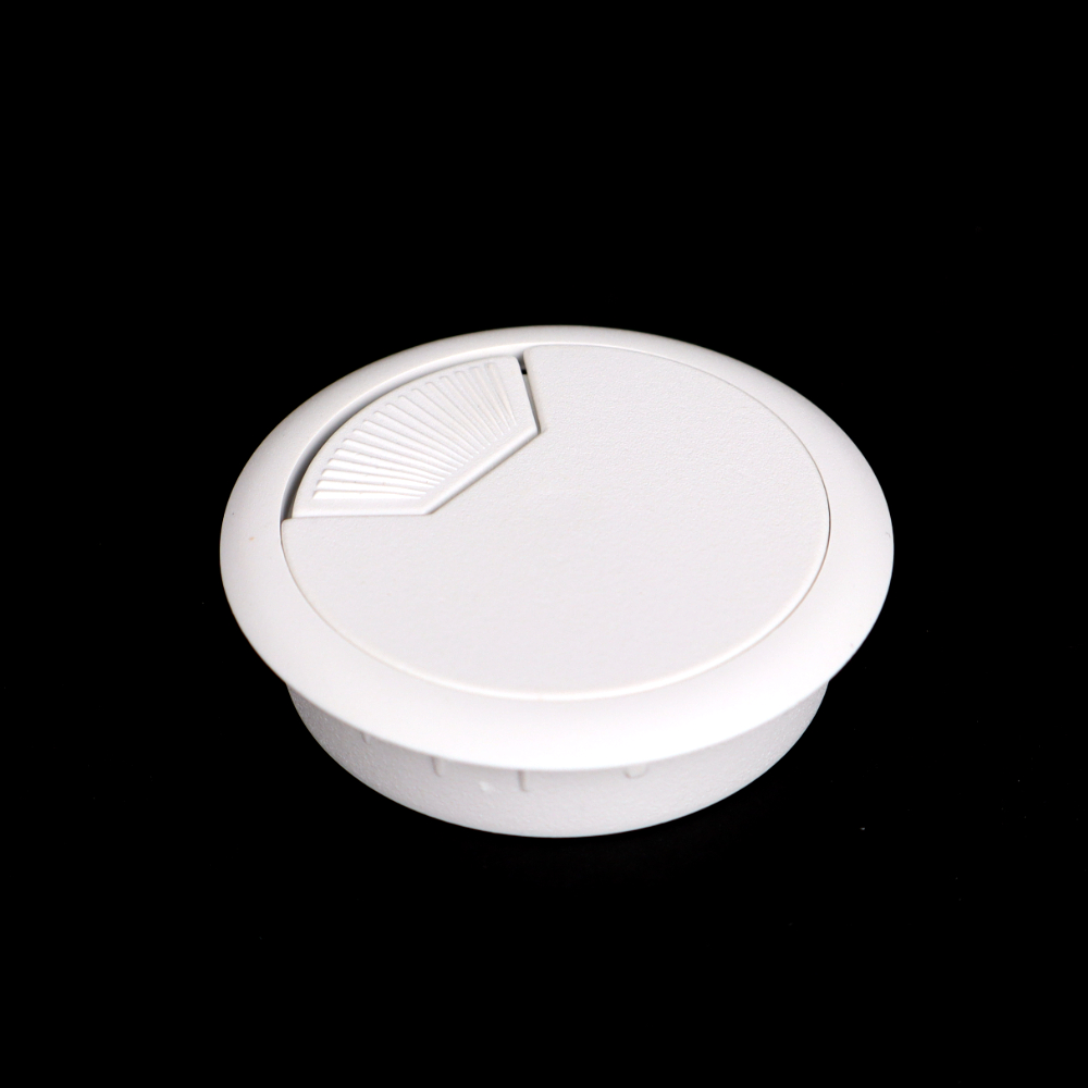 회전형 전선캡 홀캡 화이트 53mm