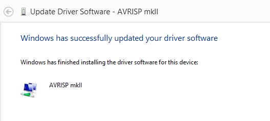 avrisp mkii driver windows 10