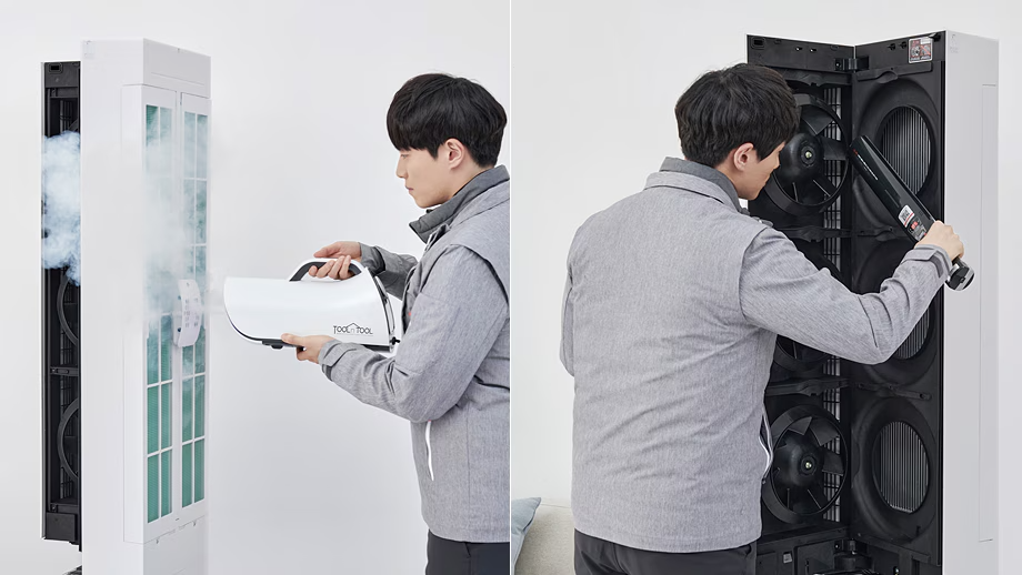 에어컨 스탠드형 위생케어 예시 이미지