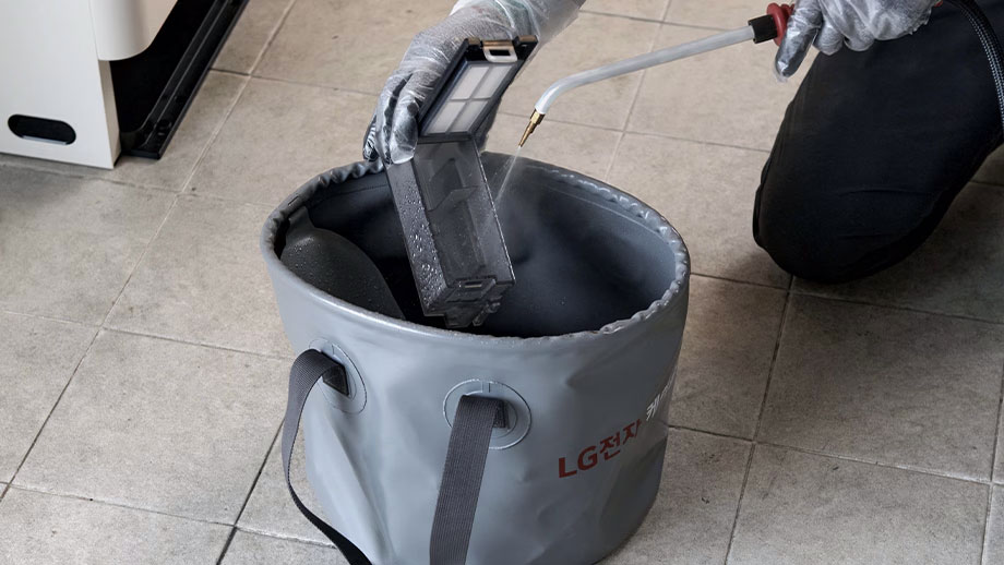 부품 스팀 클리닝 예시 이미지