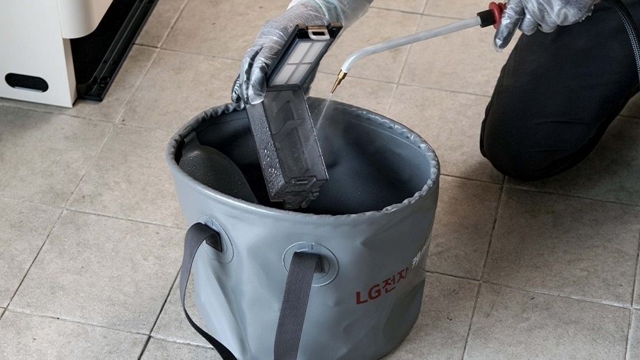 부품 스팀 클리닝 예시 이미지