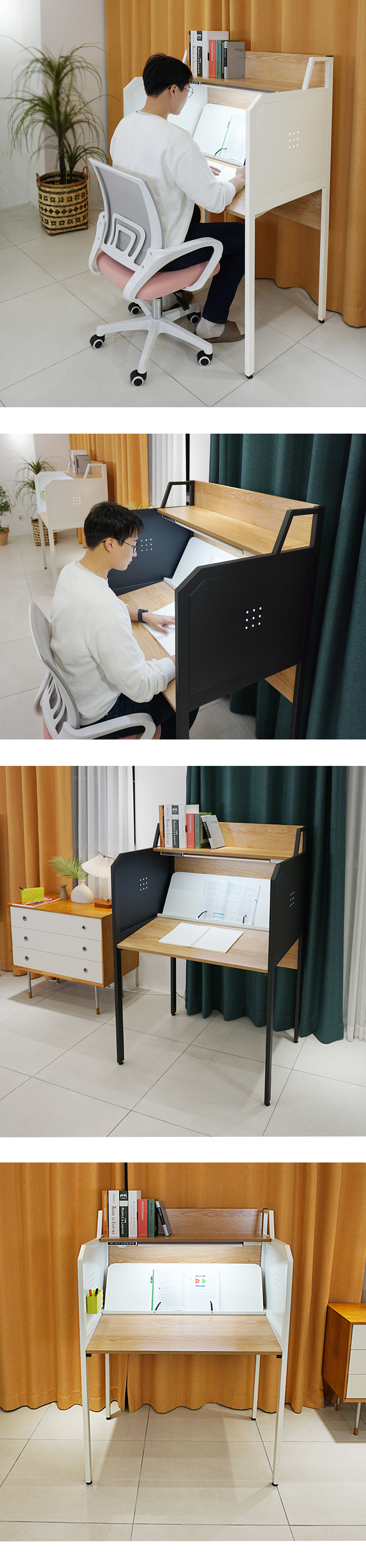 더블데스크 독서실책상 서울대학교 학생평가단 추천 기능성책상 상세 이미지 6