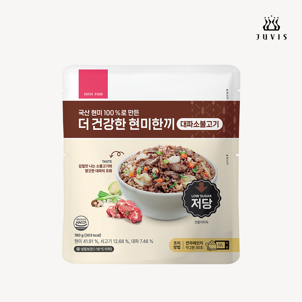 쥬비스 더 건강한 현미한끼 대파소불고기 180g * 7개