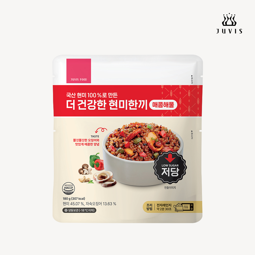 쥬비스 더 건강한 현미한끼 매콤해물 180g * 7개