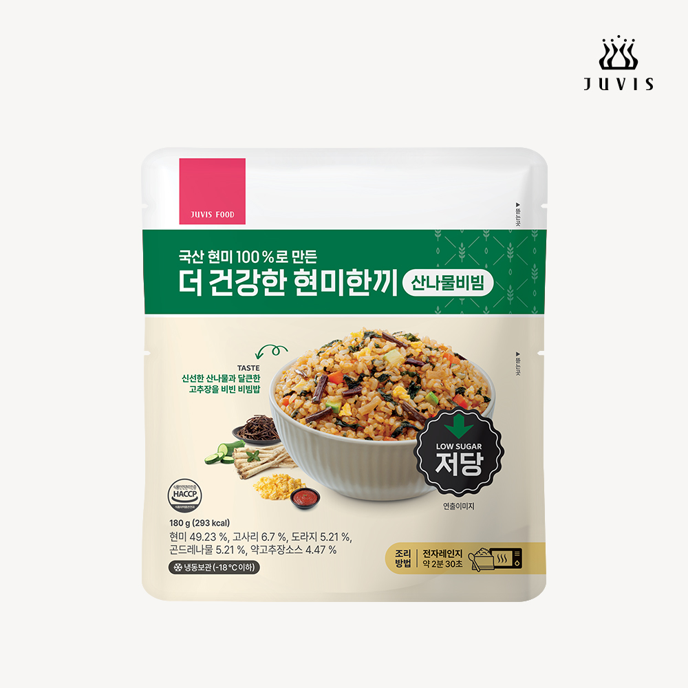 쥬비스 더 건강한 현미한끼 산나물비빔 180g * 7개