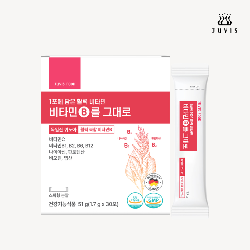 쥬비스 비타민B를 그대로 30포 51g (1.7g * 30포)