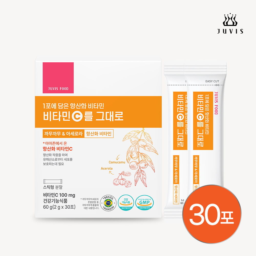 쥬비스 비타민C를 그대로 30포 14g (2g * 30포)