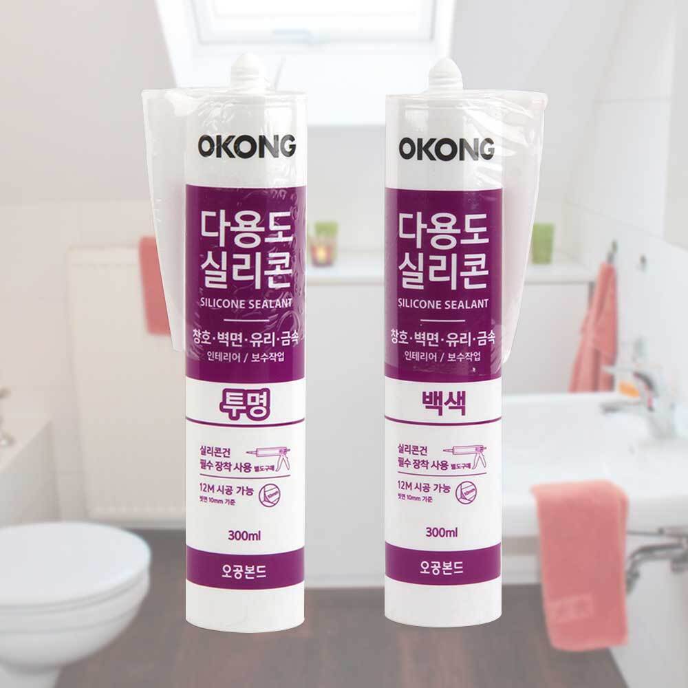 다용도 실리콘 300ml 투명 백색 택1 샷시 창문 창틀