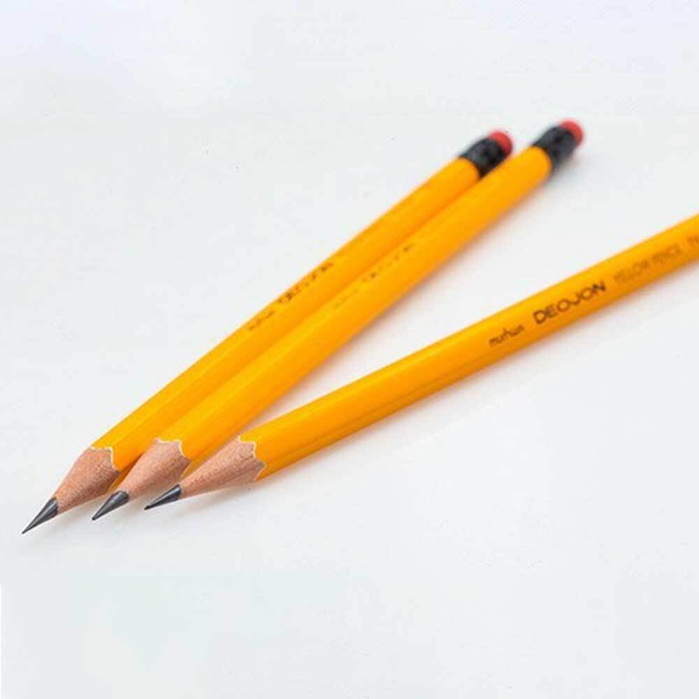지우개달린연필 2B/B/HB 12개입 지우개 연필