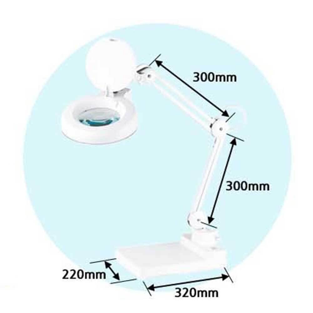 조명 확대경 3/5/8배율 스탠드확대경 고배율확대경