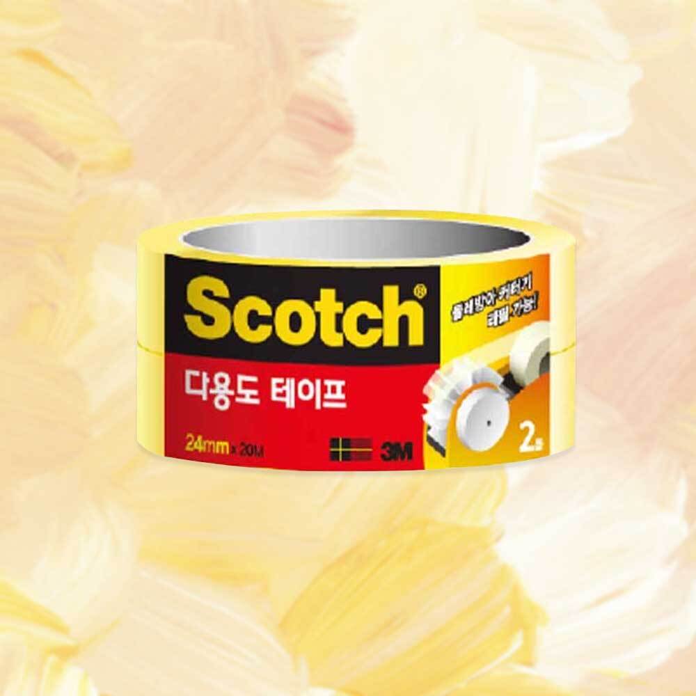 스카치 테이프 리필 24mm 2롤 투명테이프 OPP태이프