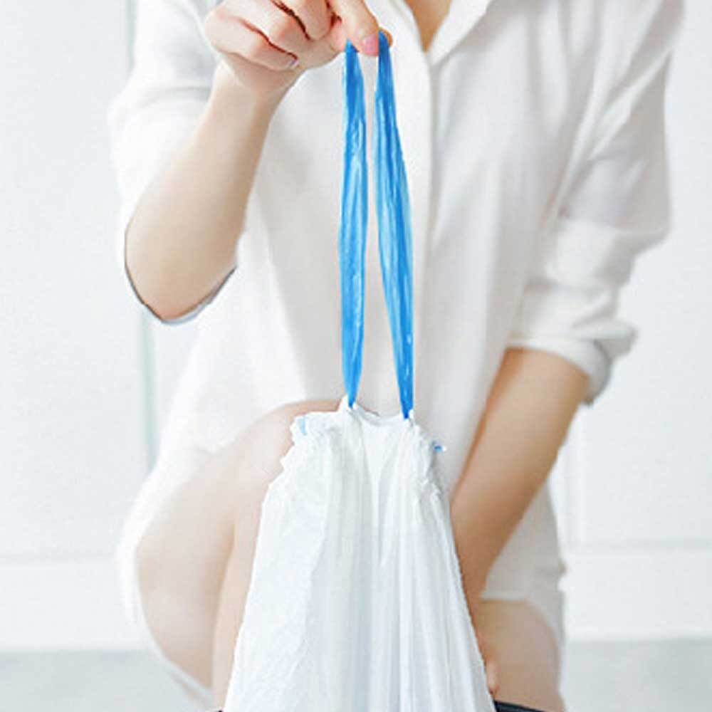 끈달린 비닐봉투 재활용 분리수거 끈 비닐 봉투 쓰레기 봉지 (50매내외) 46X50cm
