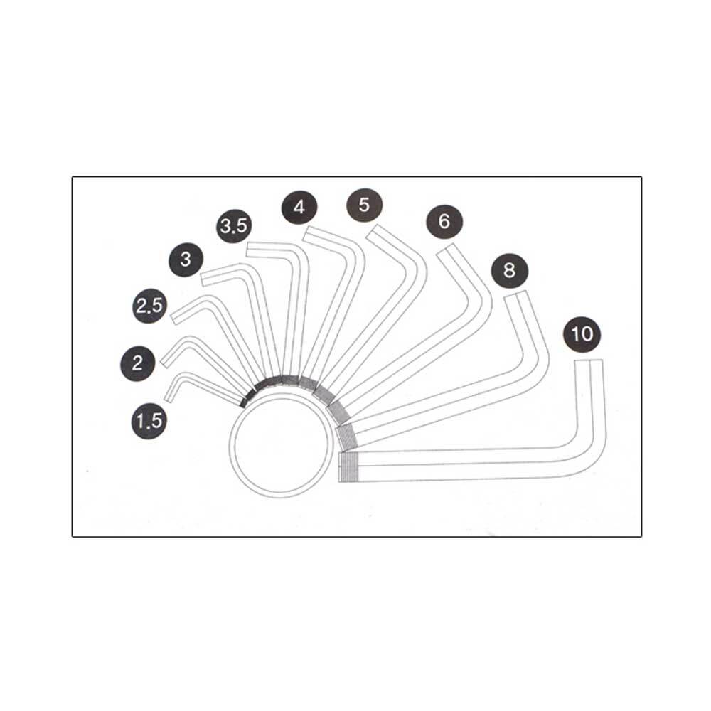 6각 렌치 세트 미니 육각 엘렌치 L 렌찌 3mm 5mm