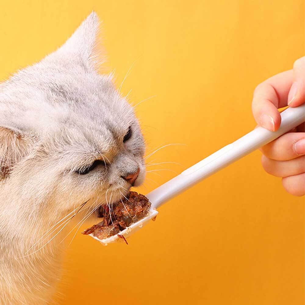 실리콘 캔스푼 강아지 고양이 통조림 습식사료 습식캔 스푼 츄르 숟가락