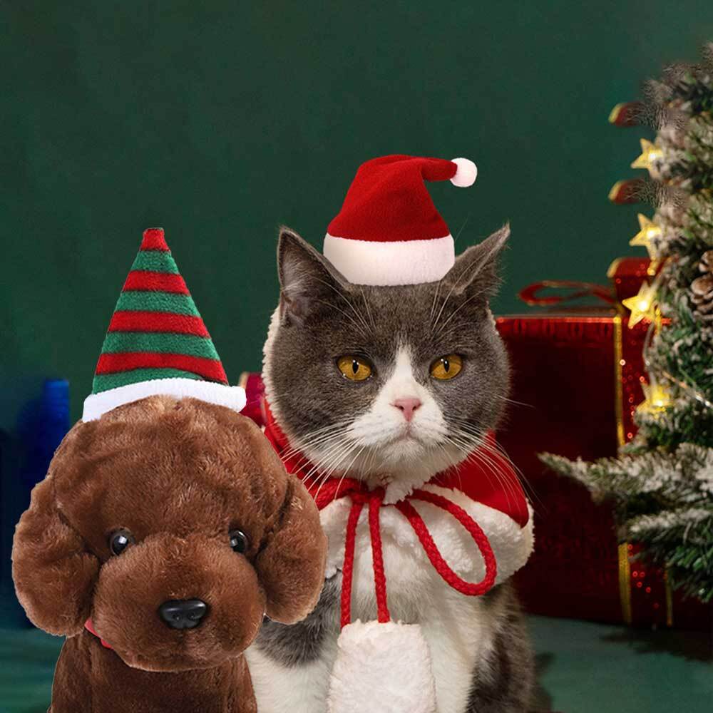 강아지 산타모자 고양이 크리스마스모자