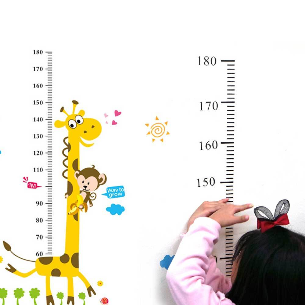 기린 키재기 아이 유아 키제기 포스터 가정용 키재는 스티커