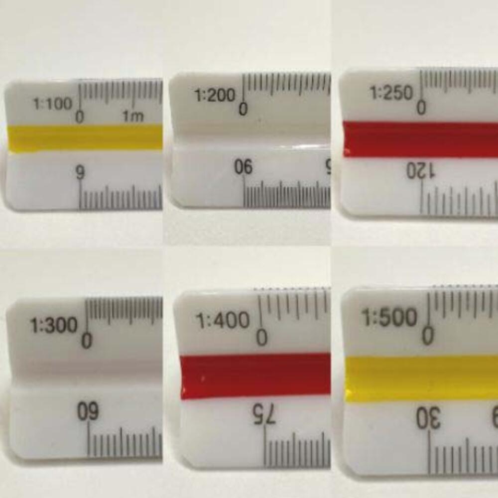 삼각 스케일 자 30cm 고배율 삼각 축척자 도면자 축적자