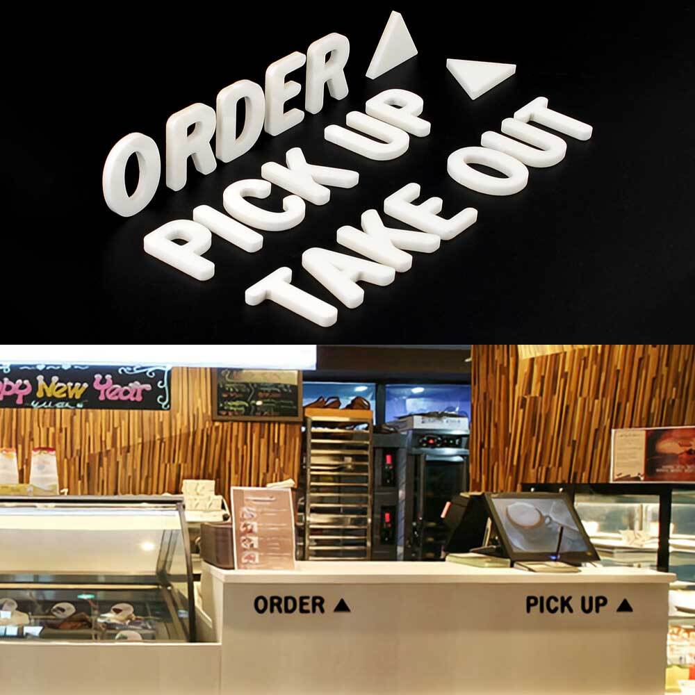 카페 아크릴 스카시 ORDER/PICK UP/TAKE OUT/RETURN