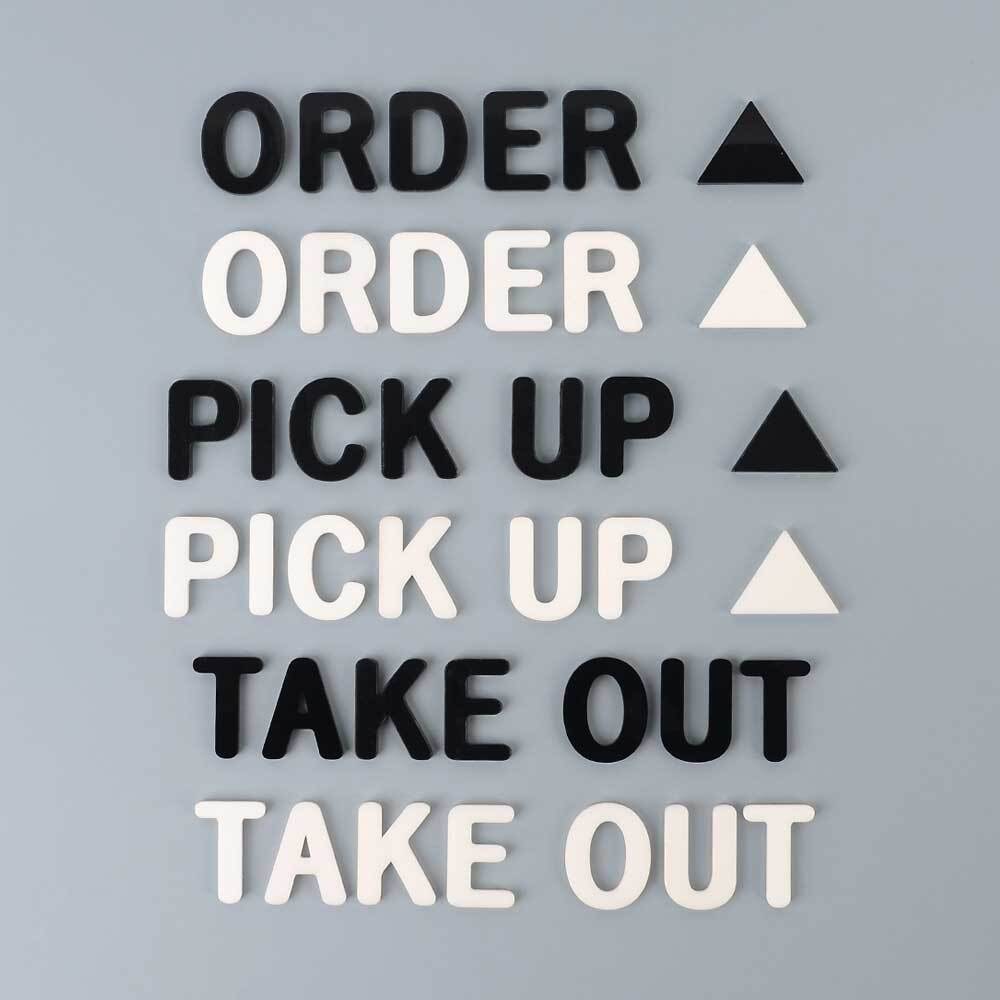 카페 아크릴 스카시 ORDER/PICK UP/TAKE OUT/RETURN