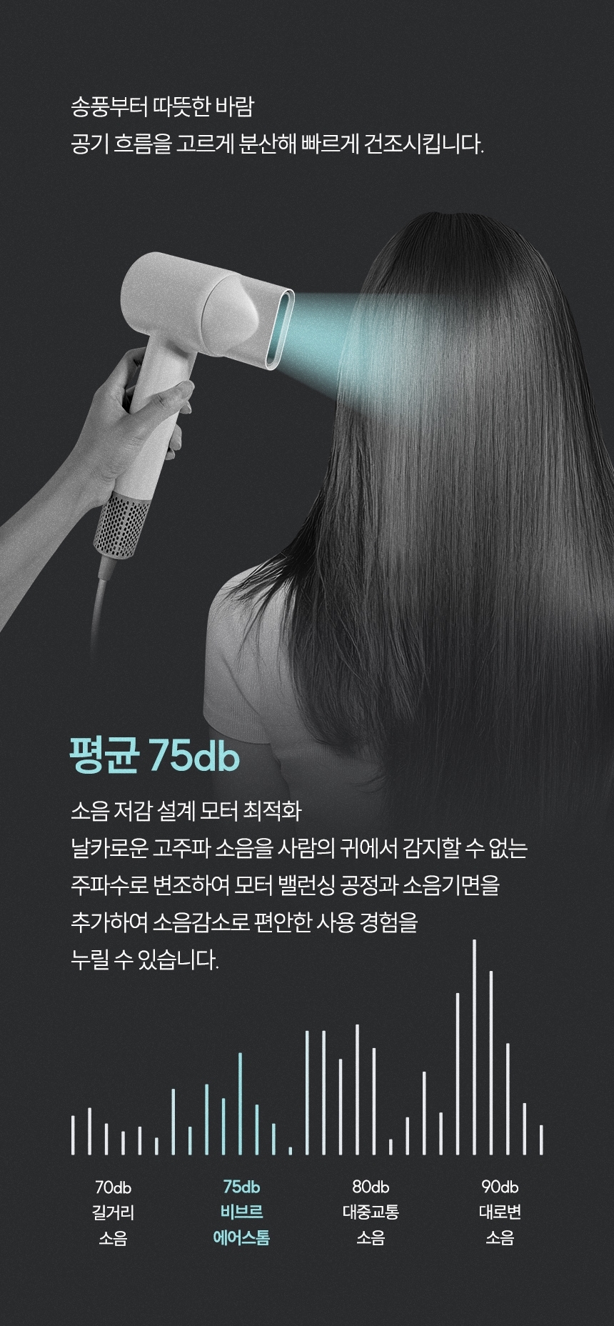 비브르 에어스톰 BLDC 드라이기 V-HD8 드라이어 헤어드라이기