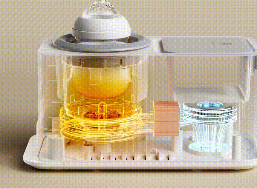 나리몽 가열식 분유 쉐이커 보온 중탕기 보틀워머