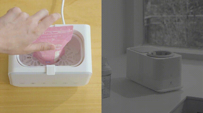 나리몽 가열식 분유 쉐이커 보온 중탕기 보틀워머