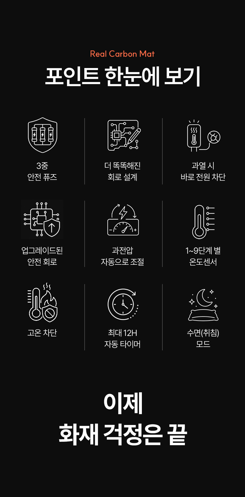 한일의료기 최신형 국내생산 온열매트 카본 탄소매트 싱글 전기매트