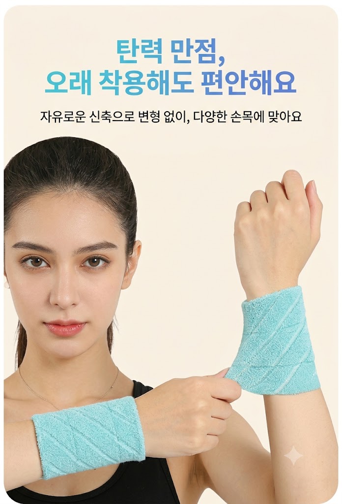 스포츠 3단 손목 보호대 아대 8가지 색상