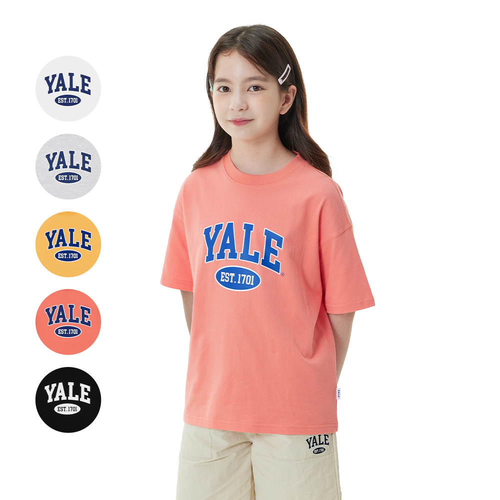 캐리마켓 -  예일키즈 5color 아치 바시티 로고 티셔츠 Y22BTS-05