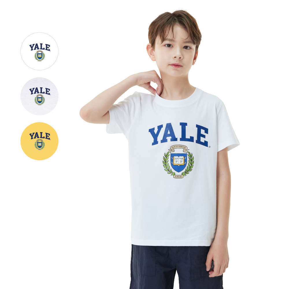 캐리마켓 -  예일키즈 3color 헤리티지 엠블럼 티셔츠 Y22BTS-09