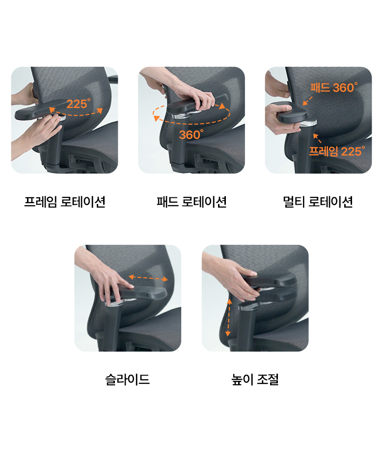 누카 에르고체어 컴퓨터 사무용 사무실 책상 5D 게이밍 학생 메쉬의자 E30G