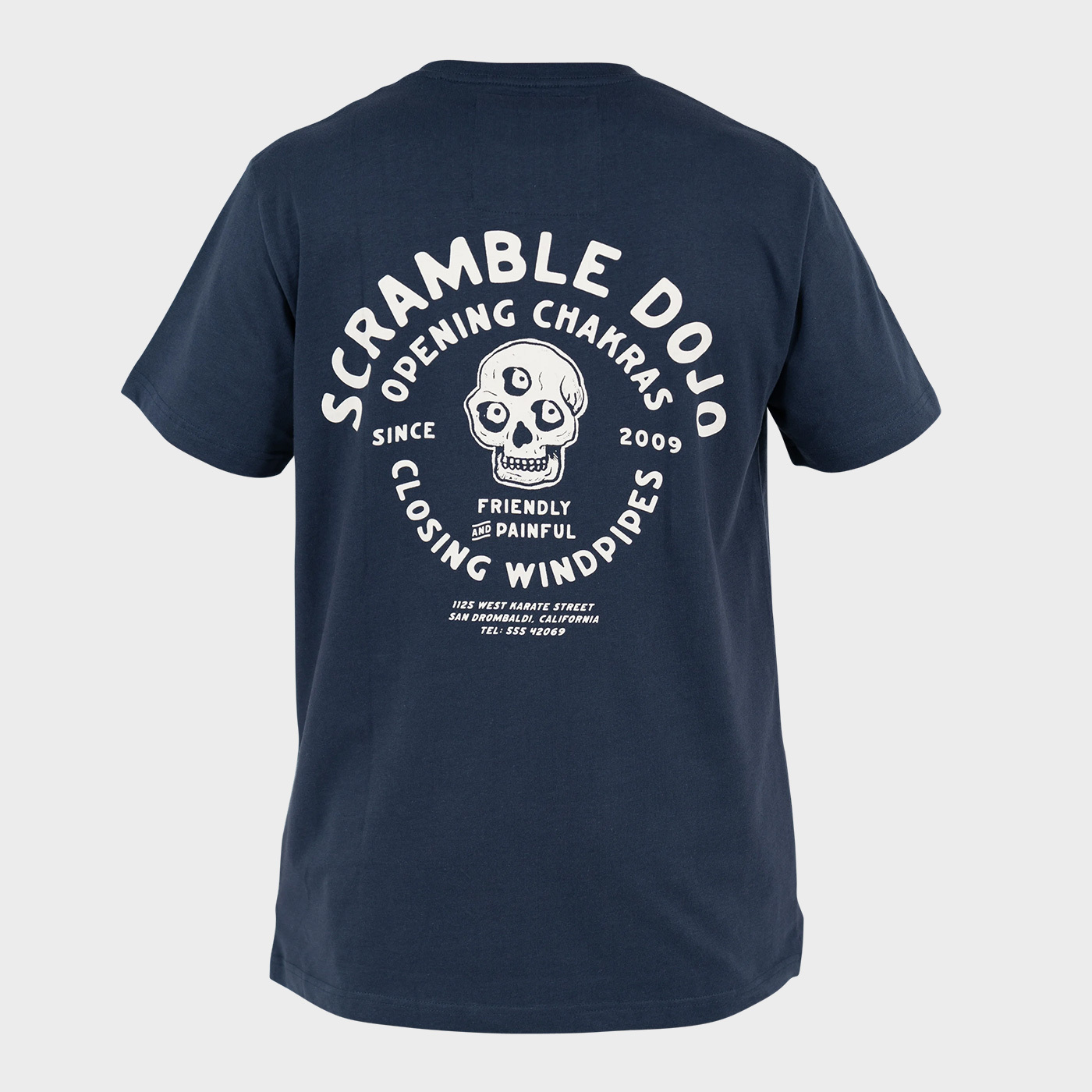 스크램블 차크라 티셔츠 - 네이비