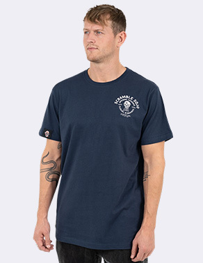 스크램블 차크라 티셔츠 - 네이비