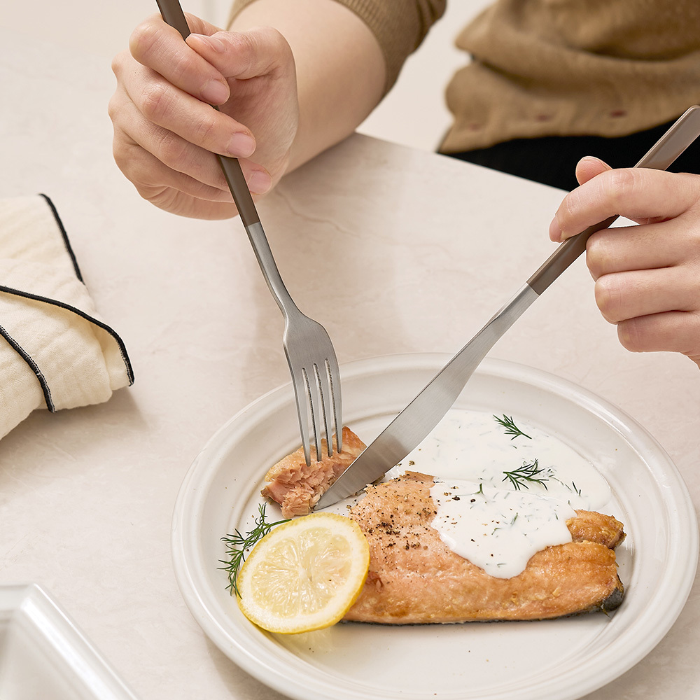 바겐슈타이거 데일로어커트러리 포크 모스브라운