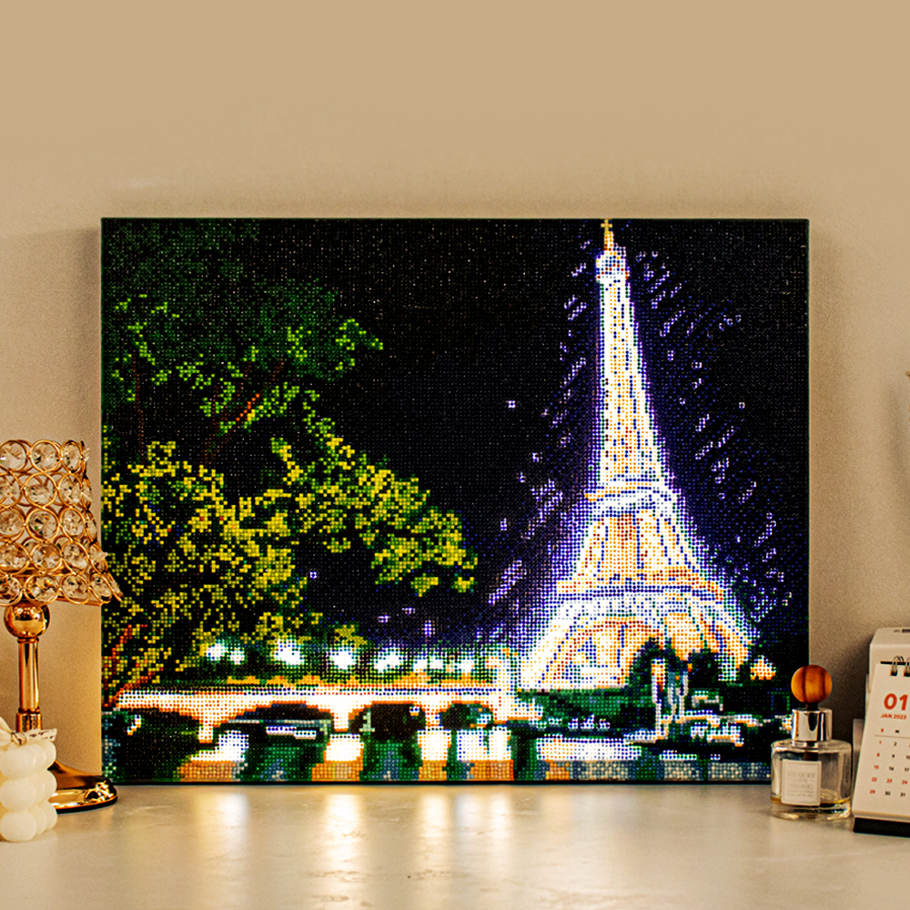 아트조이 DIY LED 보석십자수 (캔버스형) 에펠탑 야경 40x50cm(리뉴얼)