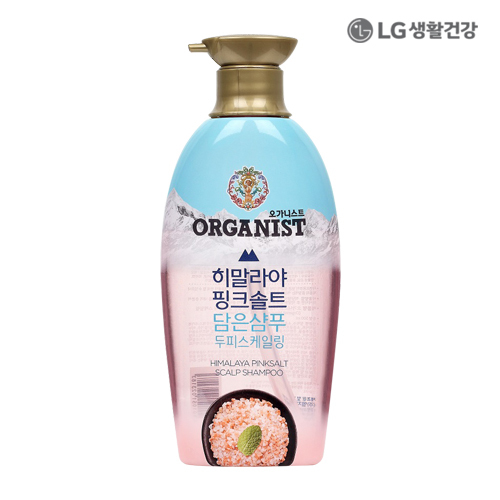 LG생활건강 오가니스트 히말라야 핑크솔트 두피스케일링 샴푸 500ml